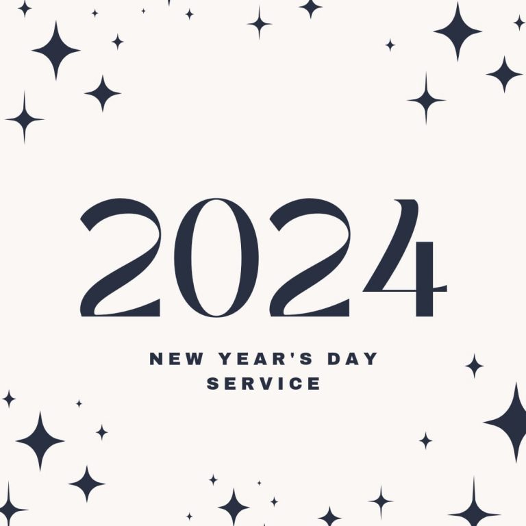 New Year Service Jan 1st 2024